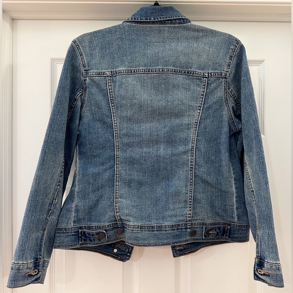 Old Navy Denim Jean Jacket Trucker Classic Blue Sz Small - Picture 4 of 6